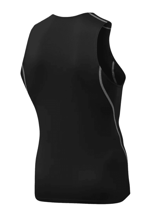 Black Men's Sleeveless Shirt - Image 2